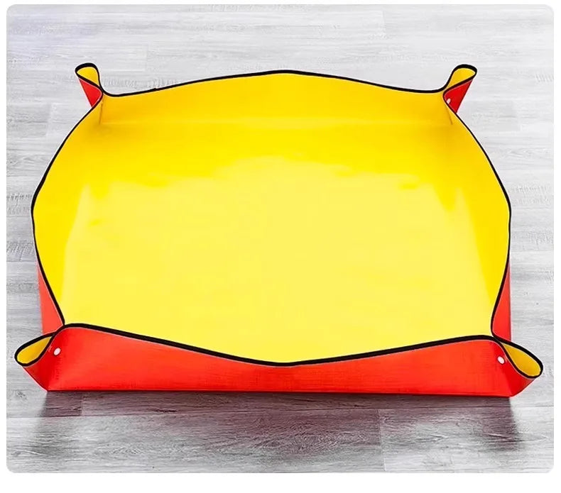 Plant Regeneration Mat Waterproof Transplant Portable Square Foldable Qme Yellow 50x50cm