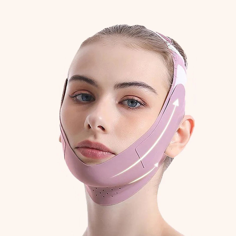 Reusable V-line Face Slimming Bandage Chin Cheek Lifting Belt Facial Qme