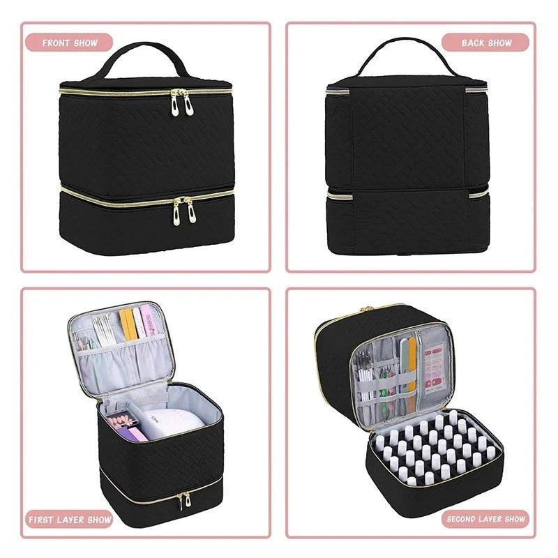 Nail Polish StorageBag Essential Oil Storage Nail Products Baking Lamp To Accommodate Portable StorageBox Qme