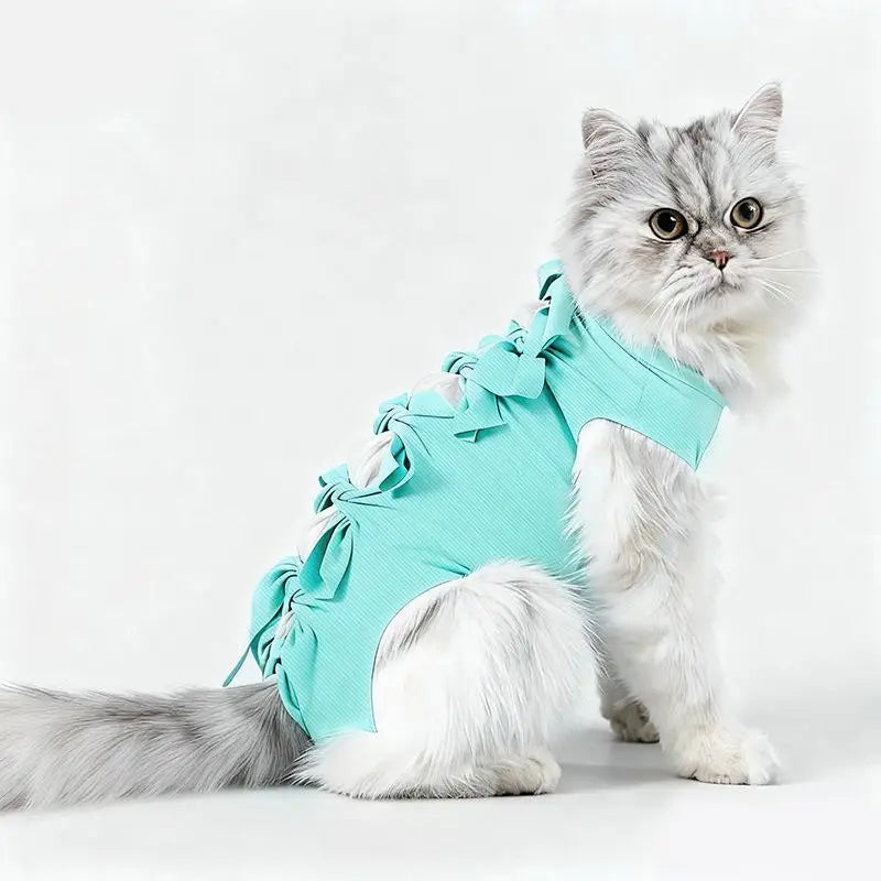 Postoperative Recovery Anti Licking Clothing Adjustable Cat Wound Qme I S