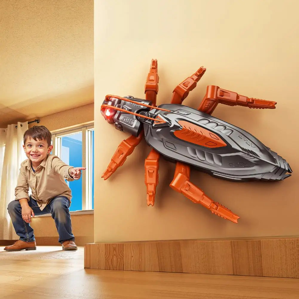 Realistic Biomimetic RC Wall Climbing Lizard Robot Toy, Remote Control Gecko that Climbs Glass & Smooth Walls Home Family Toy Qme