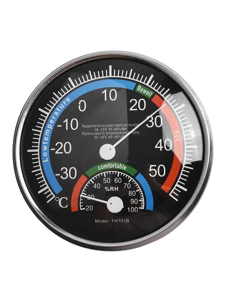 Thermometer Hygrometer Analogue Humidity Wang Hang Analog Indoor Outdoor Thermometer Hygrometer Humidity Gauge Qme Black