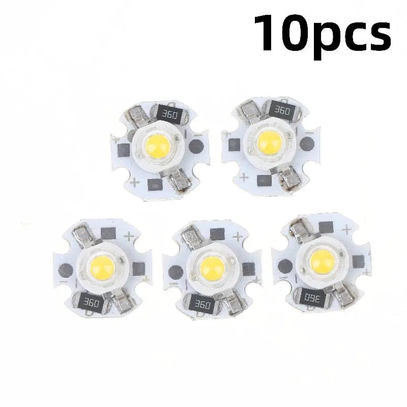 5/10Pcs 16mm 20mm LED Lamp Boards 1W 3W Single Color 5V 12V Warm Neutral White Spotlights Downlights Sunset Lights Qme Warm 12V 1W 10pcs