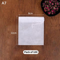 Disposable Tea Bag Pouch Empty Non-woven Fabric Drawstring Infuser Qme A7