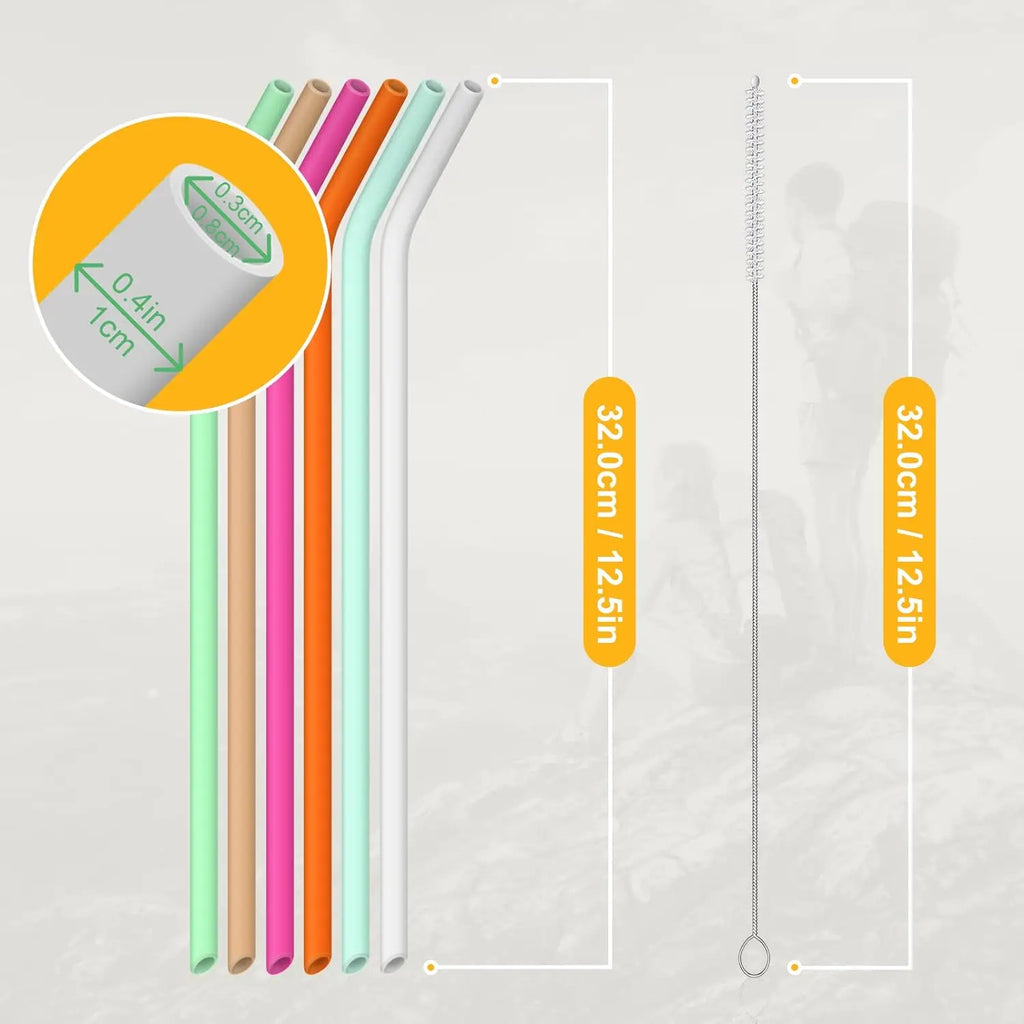 Reusable Silicone Straws Straw Replacement Stanley H2 0 Flowstate Cups Qme