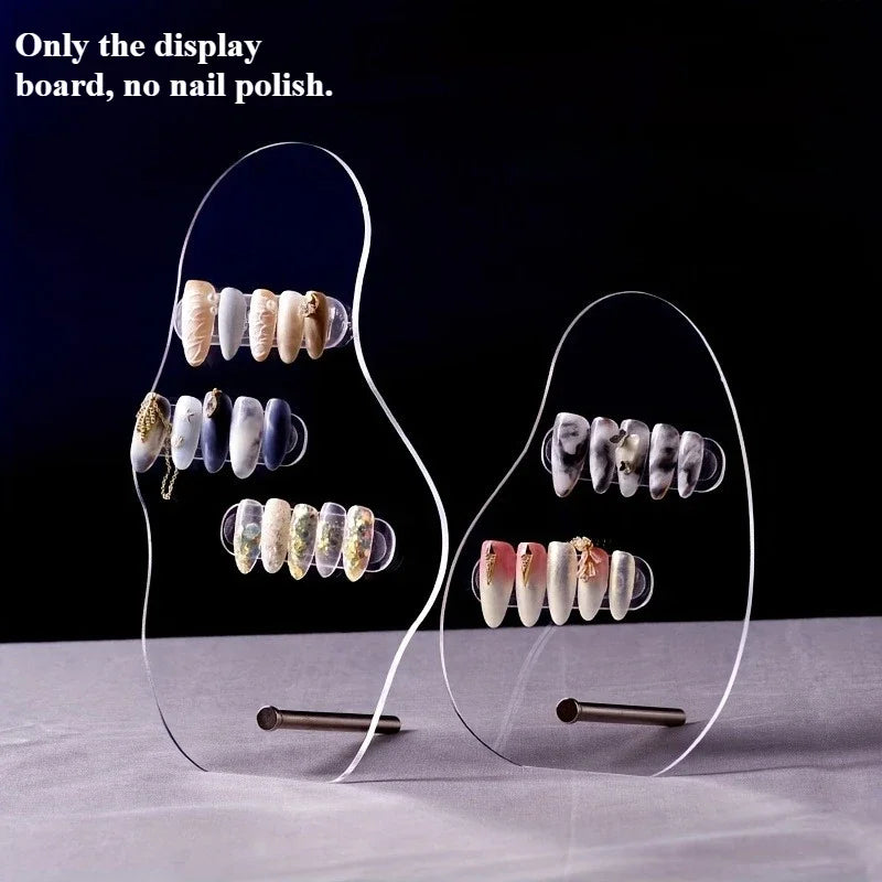 Cloud-shaped nail art display board - Specifically designed as a background photo prop for nail technicians, and enthusiasts Qme