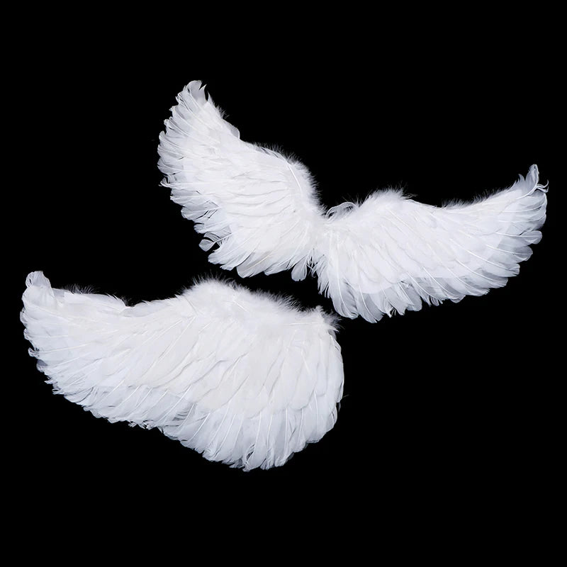 Swallow shape White Angel Wings With Elastic Straps For Kids Party Cosplay Halloween Birthday Decoration Qme