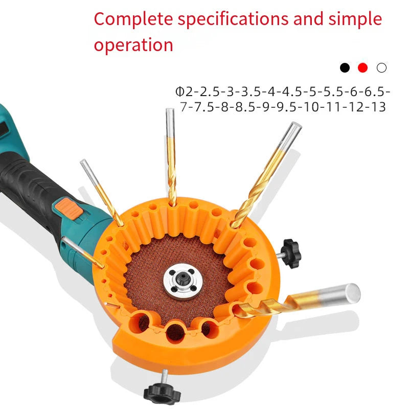 Upgrade Drill Bit Grinding Tool Multipurpose Sharpener Angle Grinder Qme