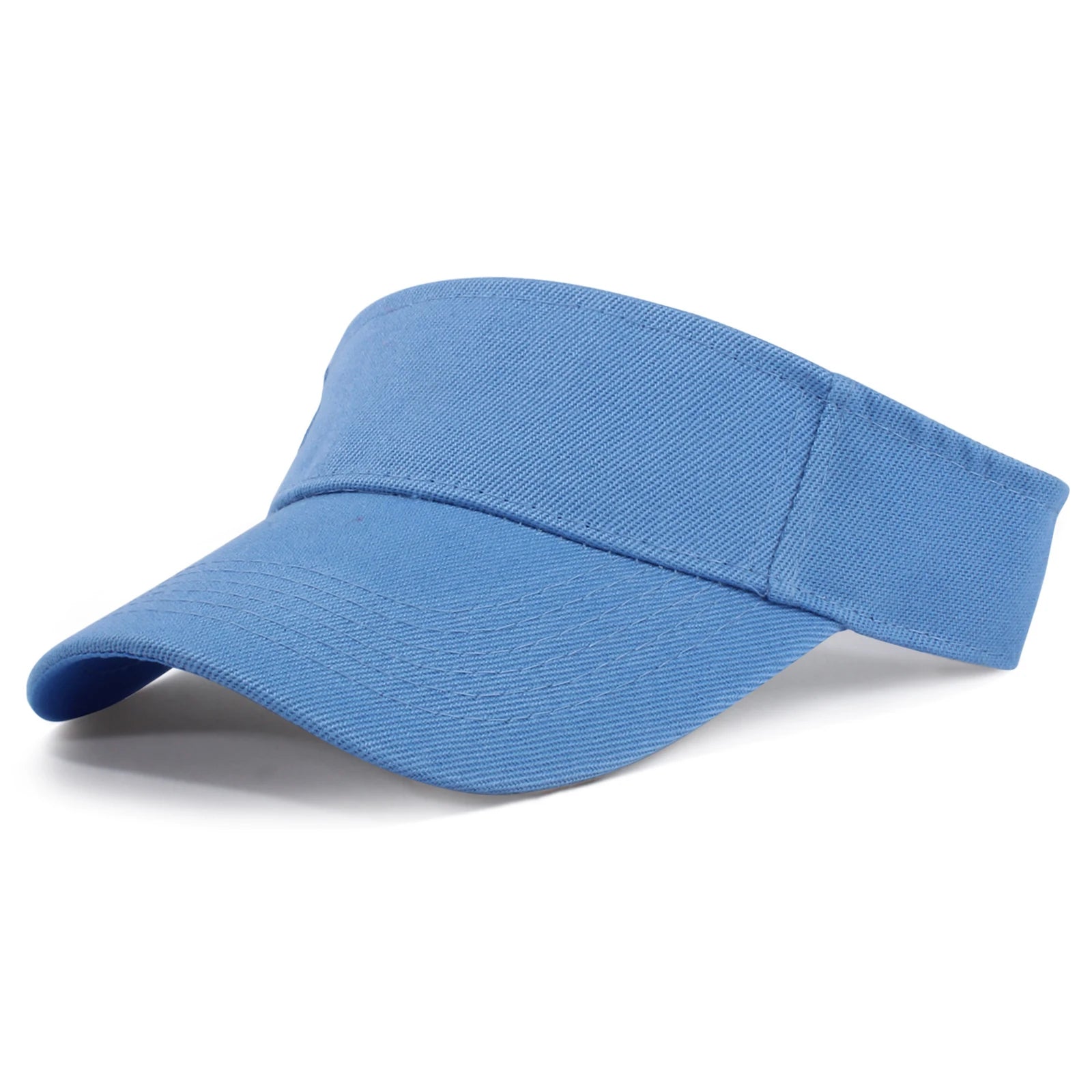Men and Women Empty Top Sports Hat Running Hiking Sun Protection Cap Solid Color Fashion Casual Outdoor Hiking Sun Shaded Cap Qme Sky Blue One Size