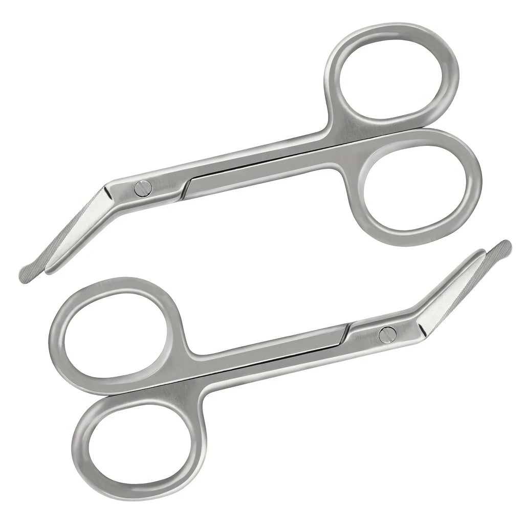 Mini Stainless Steel Bandage Scissor - Compact & Portable - Durable Medical Shear with Sharp Blades for Precise Cutting Qme