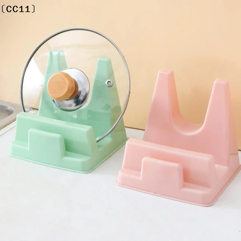 Plastic Pot Lid Holder Bracket Shelf Kitchen No Drilling Required Qme
