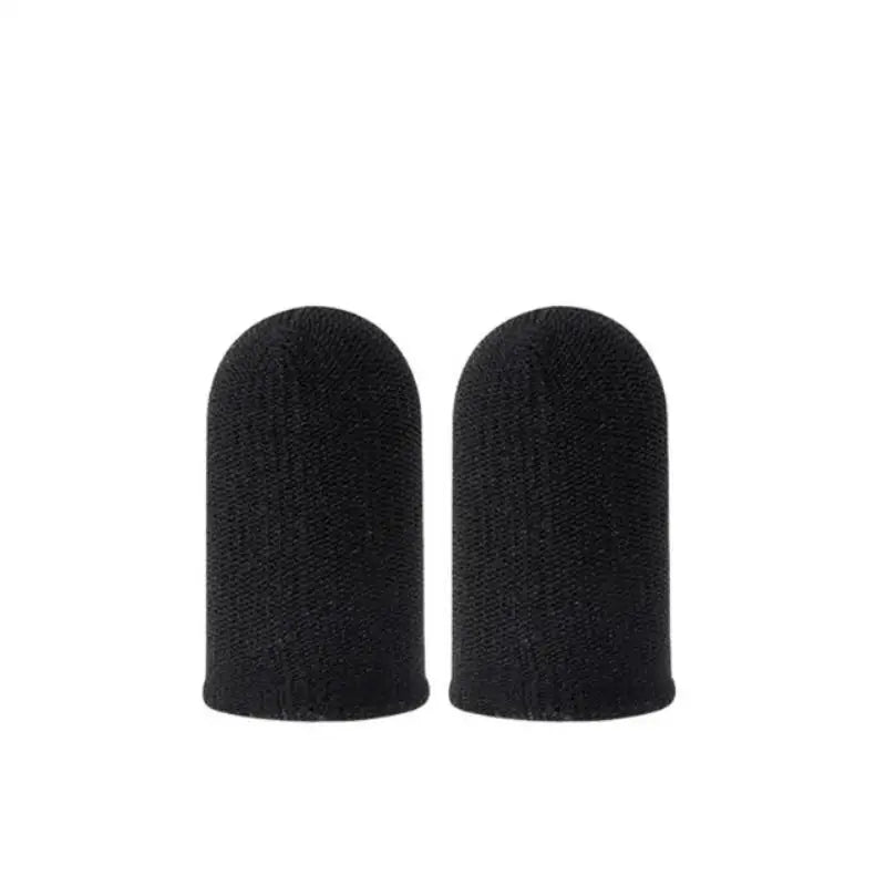 100pairs Game Finger Sleeves Anti-Sweat Non-Slip for PUBG Mobile Gaming Touch Screen Competitivethumb Sleeves Qme Black