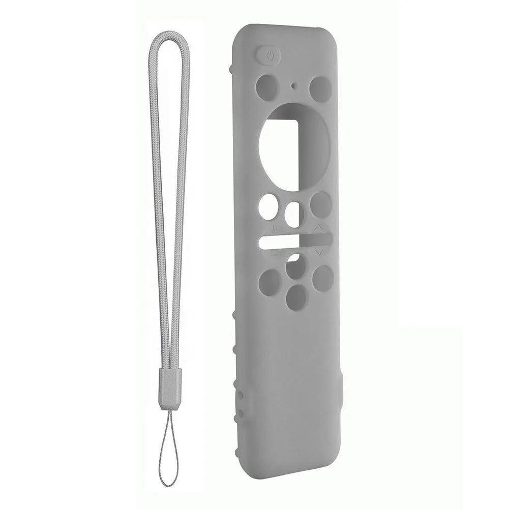 Protective Cover BN59-01432A 01432B Remote Control Covers with Lanyard Shockproof Anti-Slip for Samsung 8K Neo QLED HDR Smart TV Qme Grey