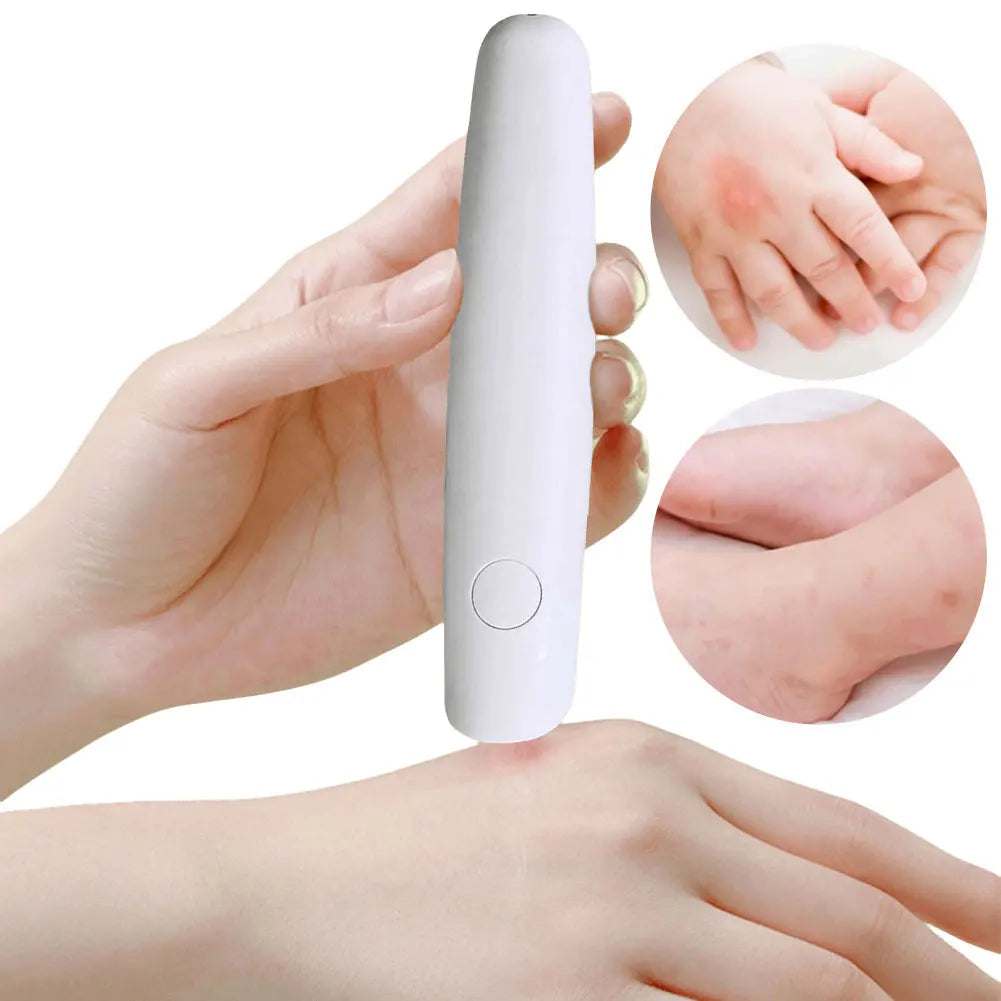 Electronic Mosquito Bite Pen Physical Anti-itch Device 4 Gears Temperature Relieve Itching and Swelling Suitable for Outdoor Qme
