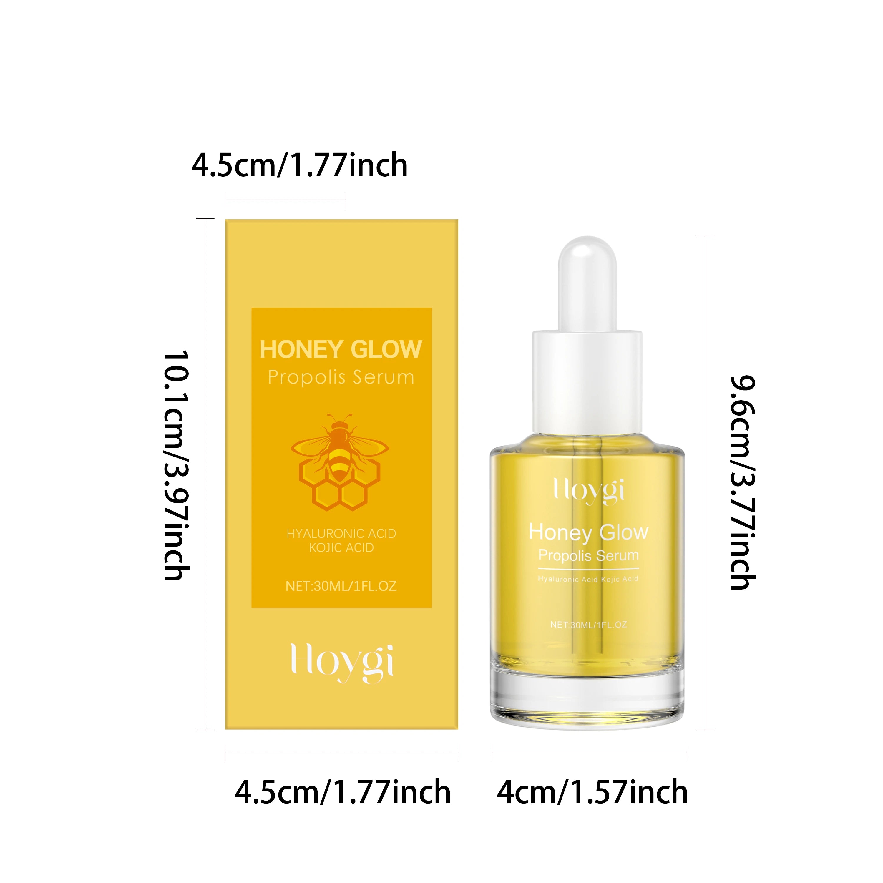 Propolis Facial Essence Improves Acne and Marks,Supports Moisturizing and Inflamed Skin Natural Organic Propolis Skin Care Serum Qme 30ml Boxed