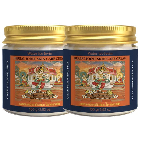 Herbal Joint Care Body Cream - Thai Traditional Formula, Moisturizing & Firming Skin Qme Orange 100g