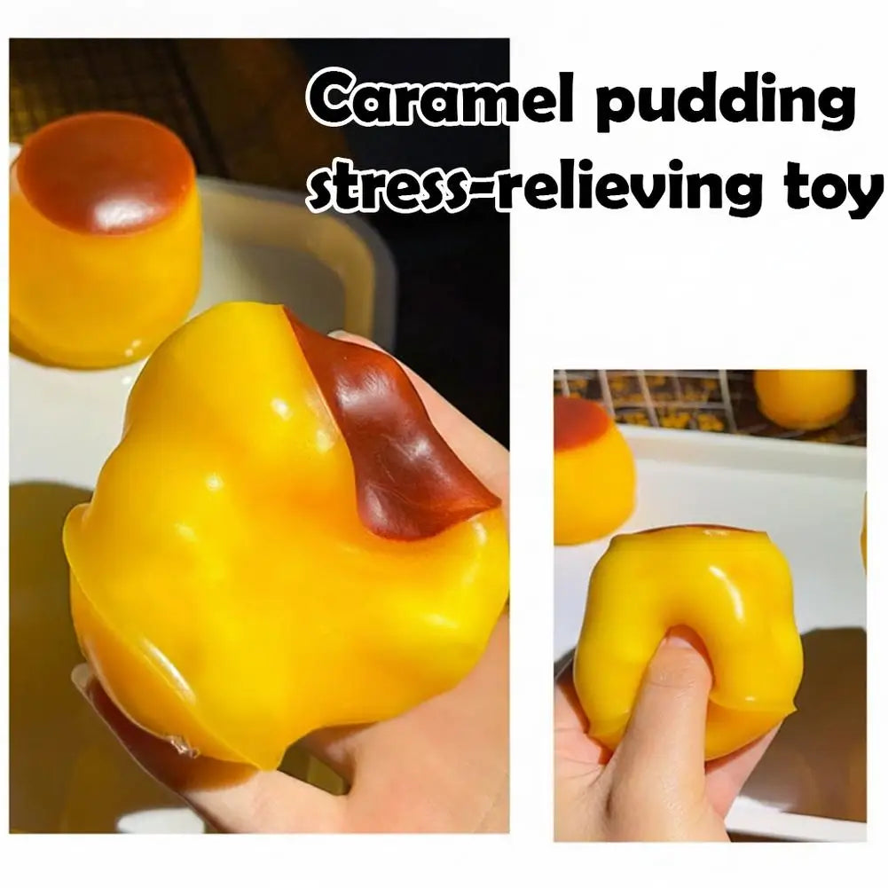 Pudding Handmade Squishy Ball Stress Relief Fidget Toy Soft Squeeze Qme