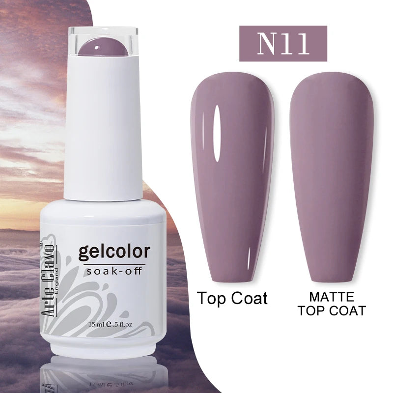 Arte Clavo Gel Nail Polishes Pink Nude Hybrid Lak Manicure