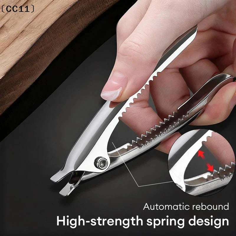 Stainless Steel Clam Opener Labor Saving Non Slip Handle Perfect Home Qme