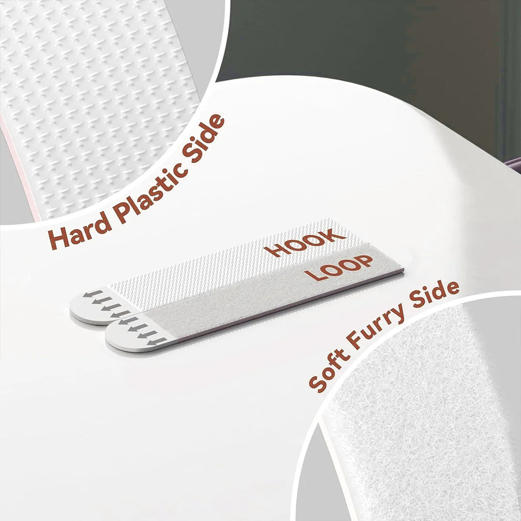 Double-Sided Adhesive Strip Wall Hanging Tool-Free Removable Non-Destructive Wall Hooks Sticky Mounts for Home Office Qme