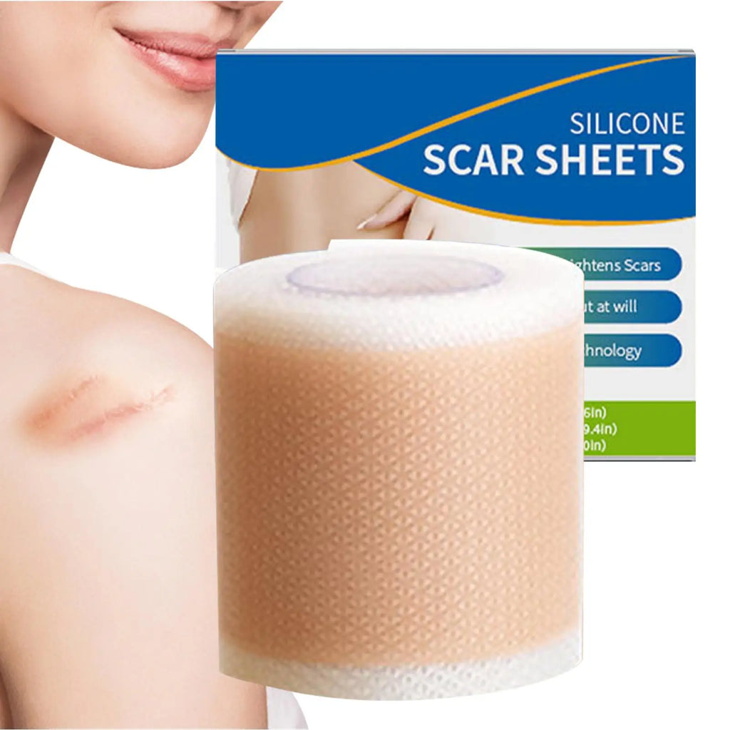 1 roll Silicone Scar Sheets Reusable Breathable Strips Silicone Tape For Scars For Men Women Family Friends Home Indoor Outdoor Qme