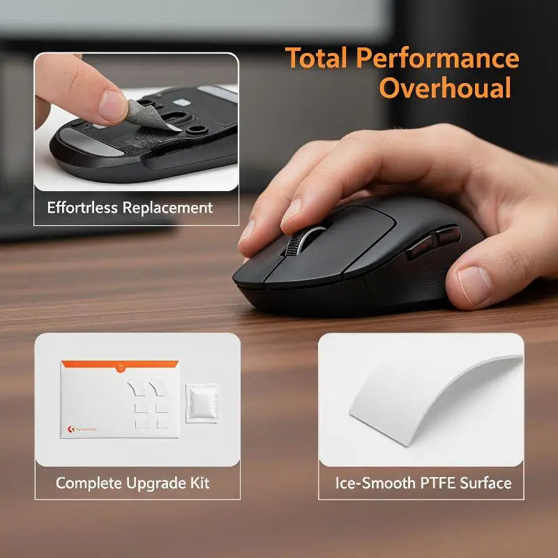 Mouse Feet Replacement Pads Self-adhesive Smooth Glide Sliding Qme