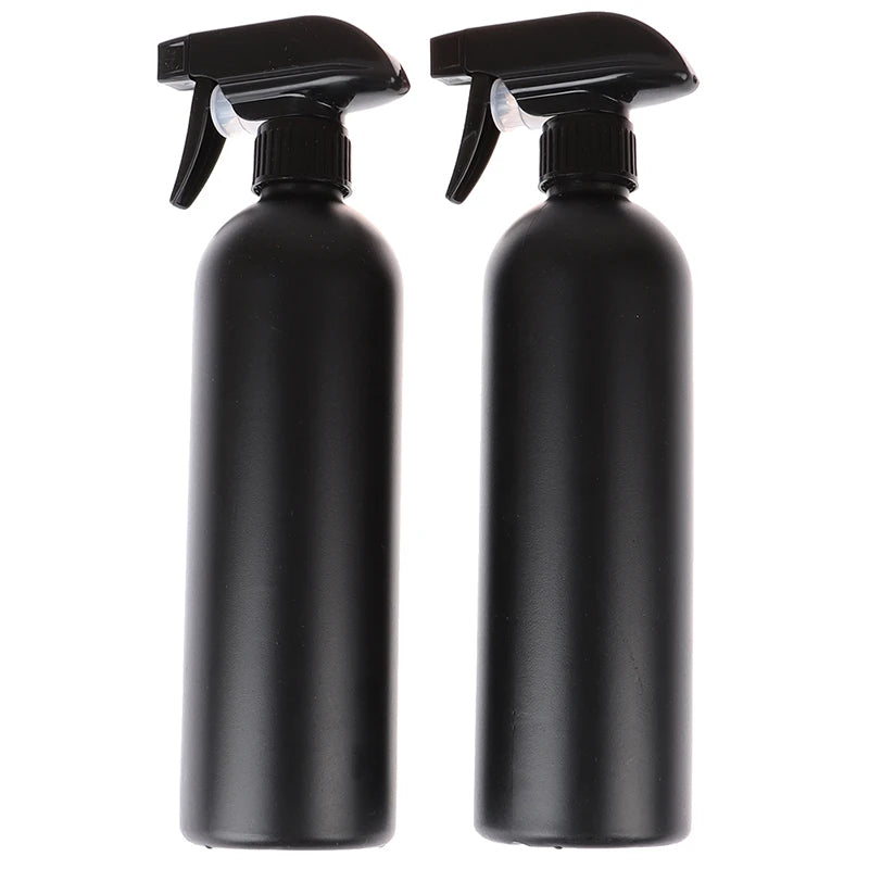 2x Plastic Trigger Spray Bottle Black Multi-functional Car Cleaning Qme
