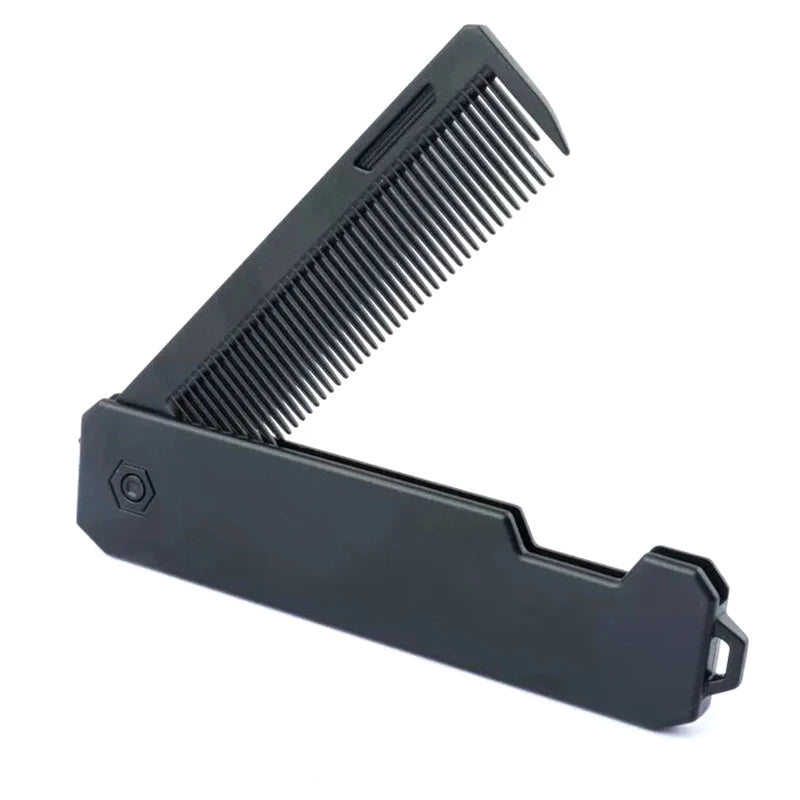 Portable Plastic Folding Pocket Combs Barber Men Oil Head Beard Hair Qme