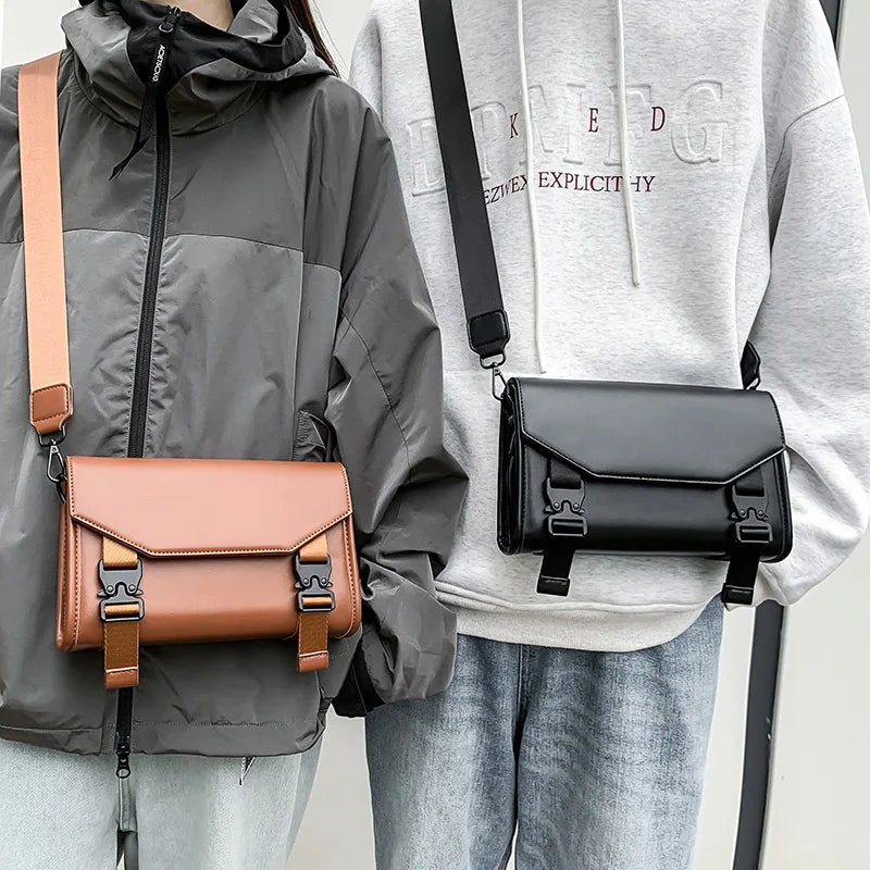 Trendy Crossbody Bag Flap Phone Purse Lock Closure Messenger High-end Qme