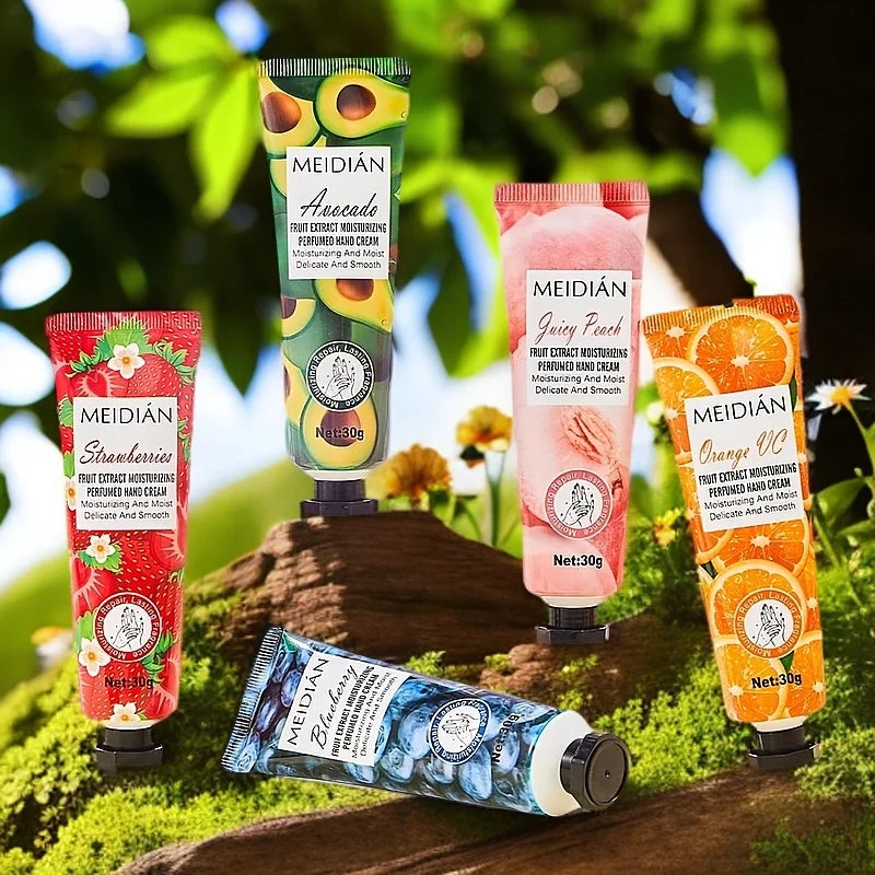Five Fruit Scented Hand Cream Moisturizing Long-lasting Fragrance Qme