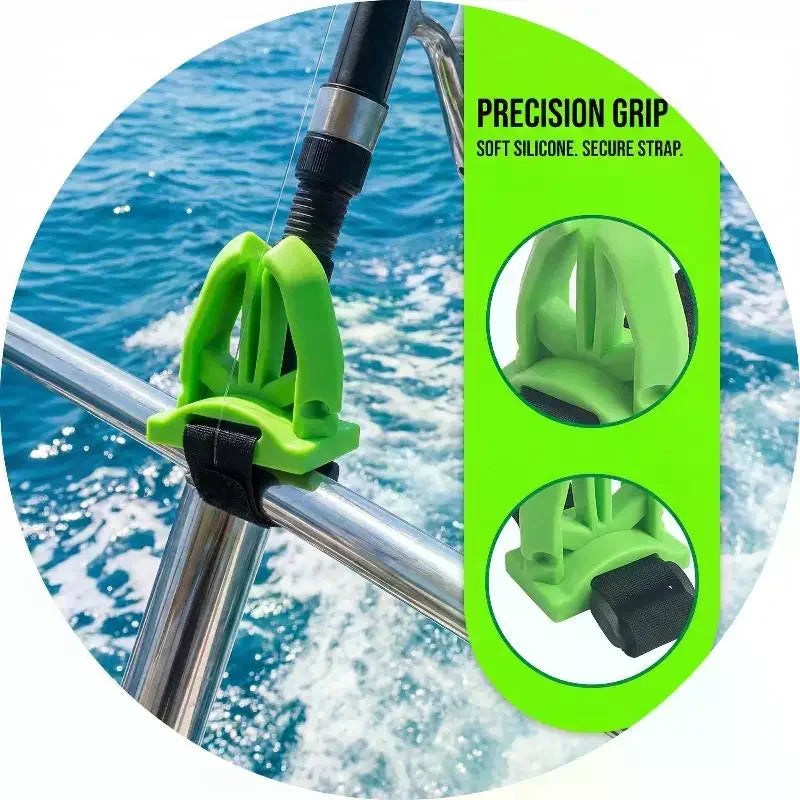 1 Portable Silicone Fishing Rod Holder Various Pole Fastener Binding Qme