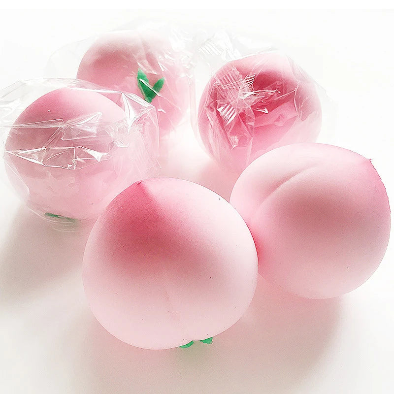Anti-stress Peach Toys Slow Rising Fruit Squeeze Toy Funny Stress Qme