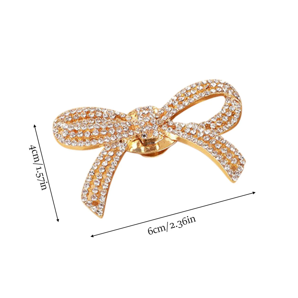1PC Bowknot Detachable Rhinestone Shoe Buckle Shoe DIY Decoration Accessories High Heels Metal Decoration Buckle Qme