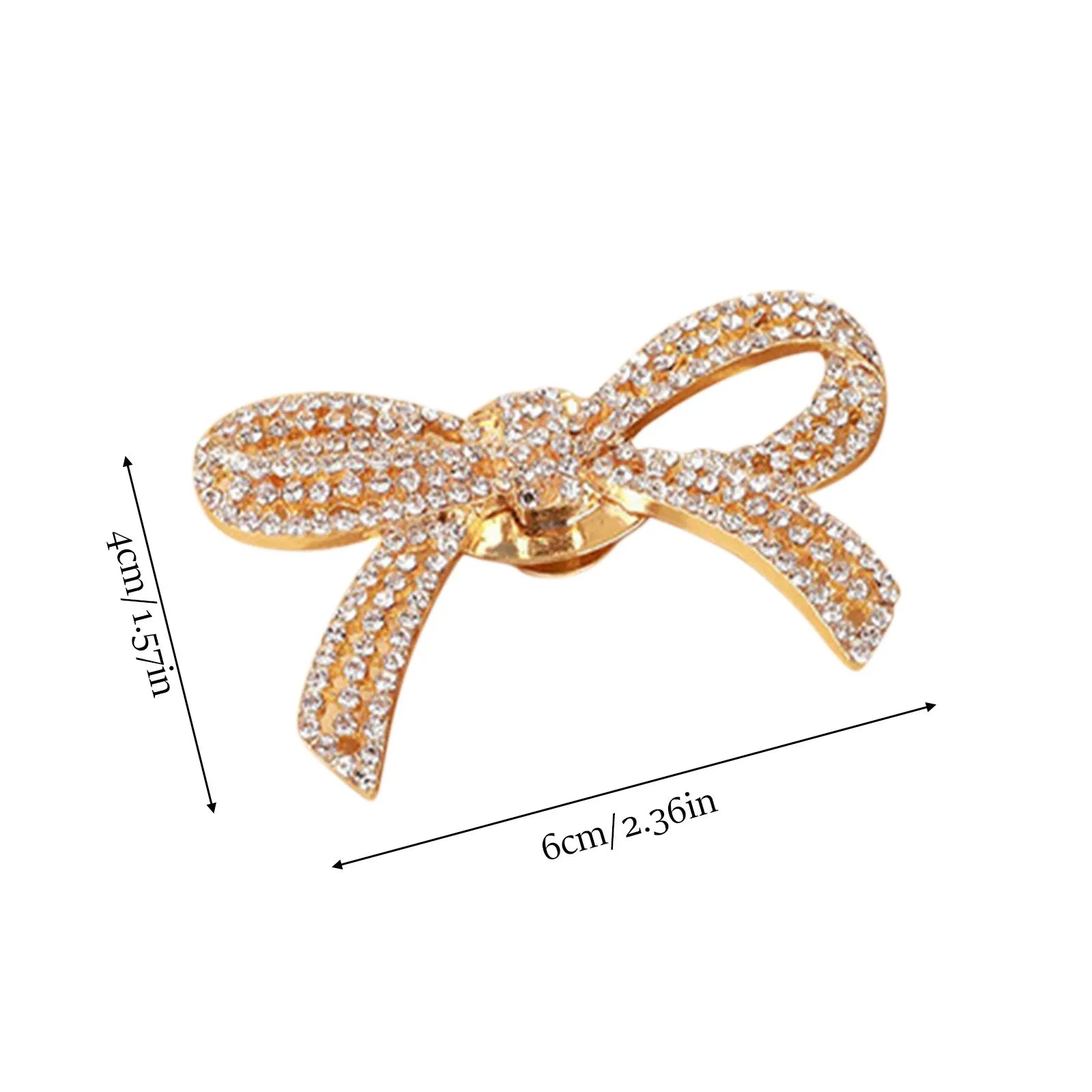 1PC Bowknot Detachable Rhinestone Shoe Buckle Shoe DIY Decoration Accessories High Heels Metal Decoration Buckle Qme