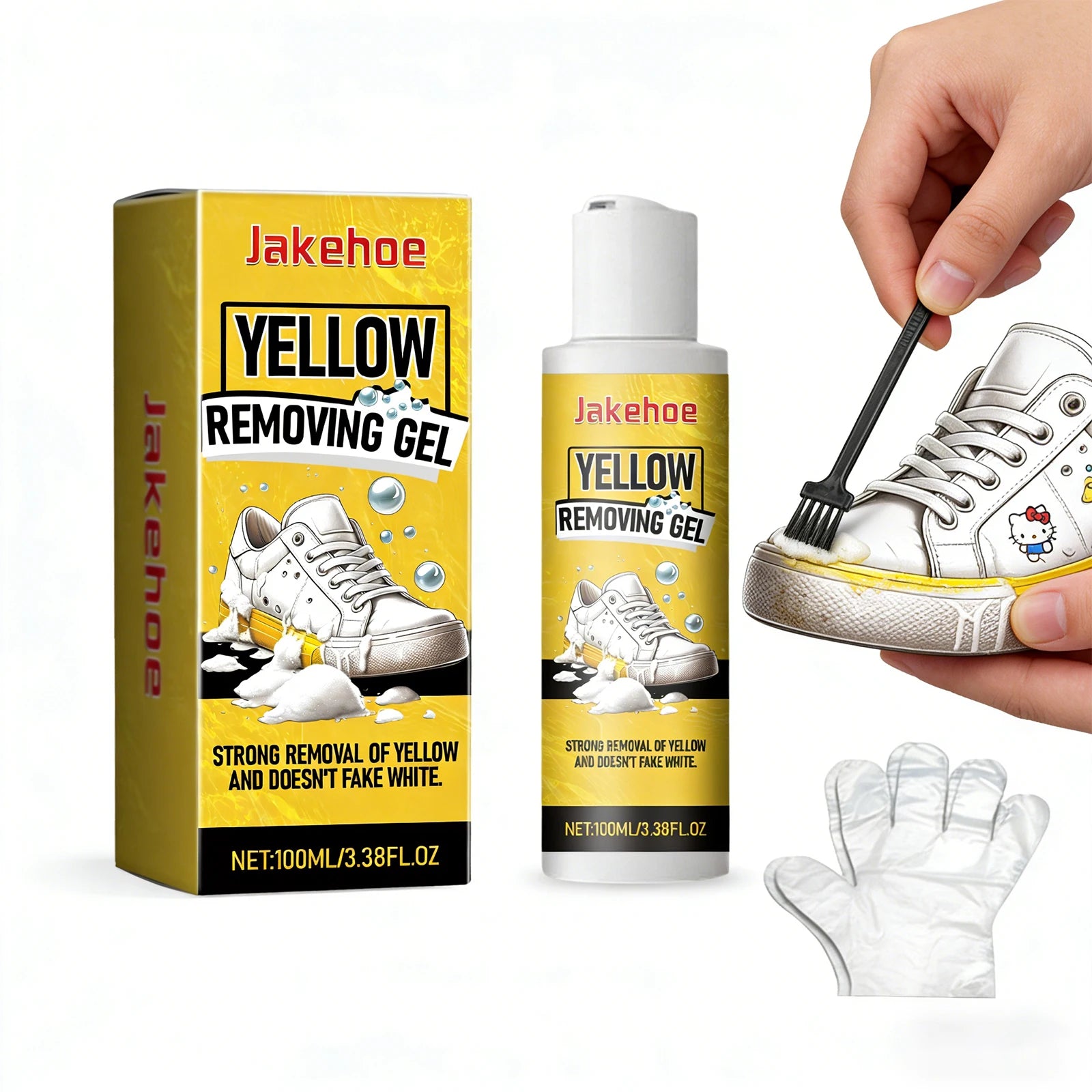 White Shoe Cleaning Gel Effectively Removing Stubborn Stains Preventing Shoes Yellowing Eliminate Odors Shoe Yellow Removing Gel Qme