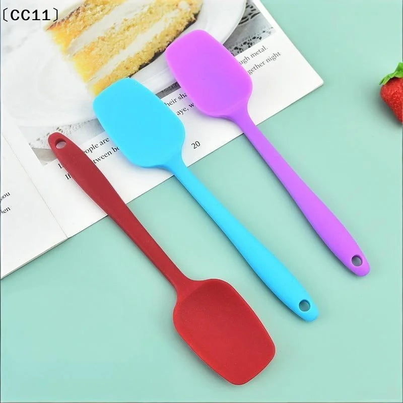 Multicolor Food Grade Non Stick Butter Cooking Silicone Spatula Qme