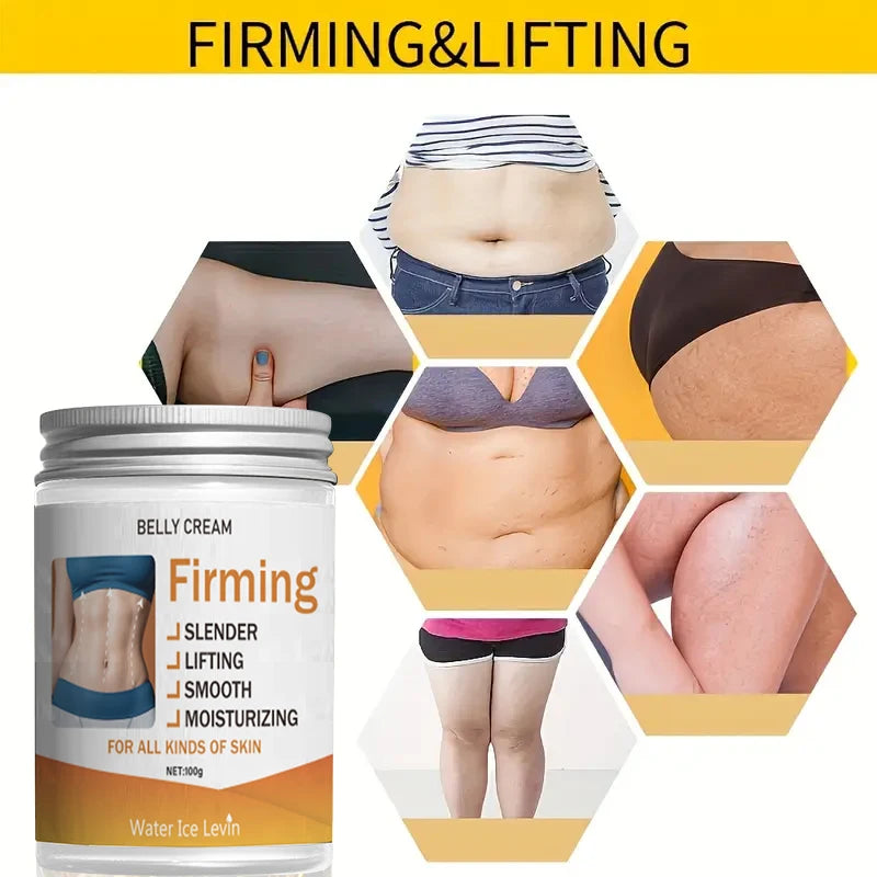 Abdominal Firming Cream, Skin Firming Moisturizing Lotion, Lifting Body Moisturizer, Body Firming Cream, Suitable for Abdomen, Thighs, Buttocks, and Arms, Suitable for All Skin Types Qme