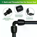 1 2-inch Drip Irrigation Fitting Elbow Connector Anti-drip Lock Nut Qme Default Title