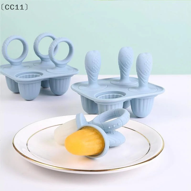 CC11Silicone Ice Cream Breastmilk Popsicle Molds DIY Homemade Mold Qme