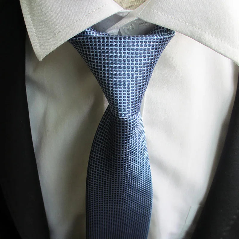 Zipper Tie Men Bridegroom Wedding Lazy Pre-tied Knoted Ties Stripe Qme color7 China Mainland
