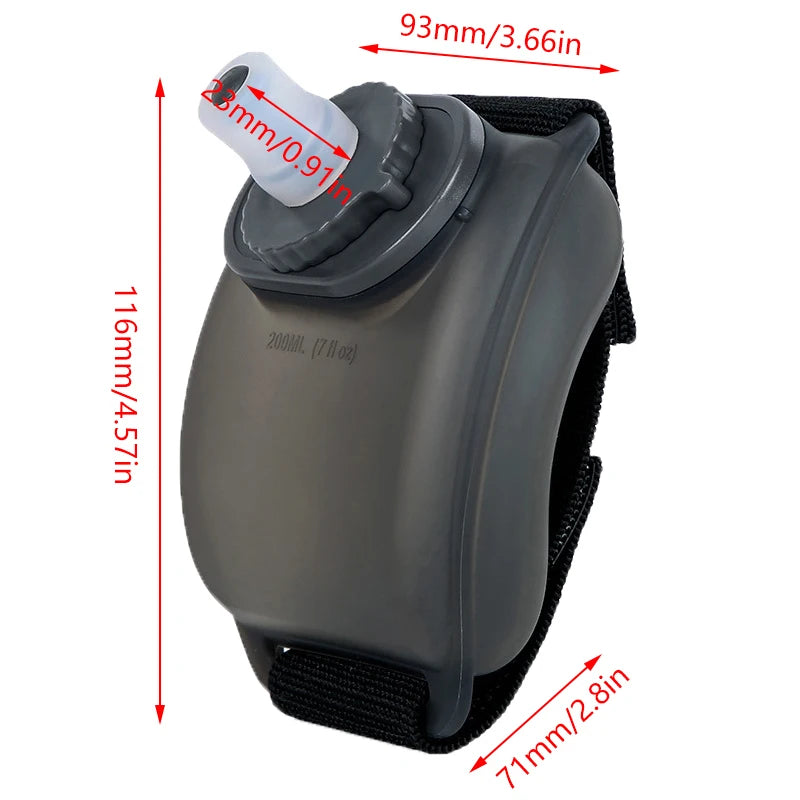 Mini Running Wrist Water Bottle Kettle Holder Storage Hydration Soft Qme