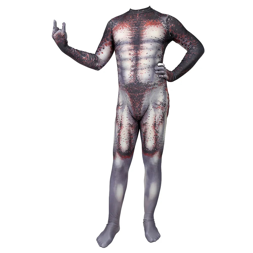 Mens Boys The Predator Cosplay Halloween Costumes Spandex Suit Bodysuit Jumpsuit Adults Kids Qme