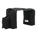 ATV Bag Oil Bag Motorcycle Front Saddle Bag Fuel Storage Pouch for ATV Dirt Bike Snowmobile Motorcycle Saddlebags Qme black
