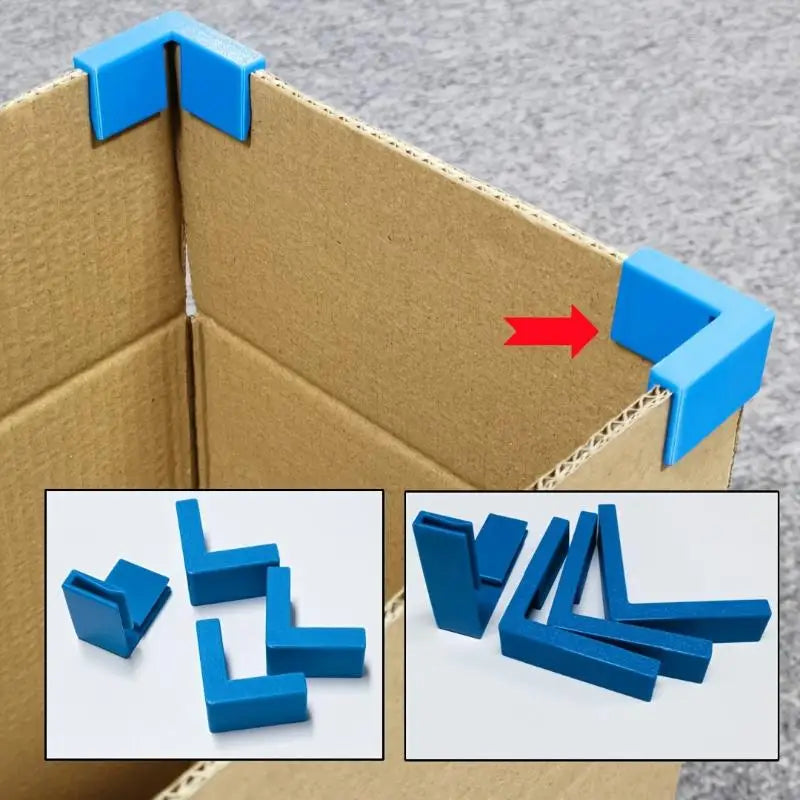 Durable Right Angle Carton Corner Clips Reusable Corrugated Box Edge Qme