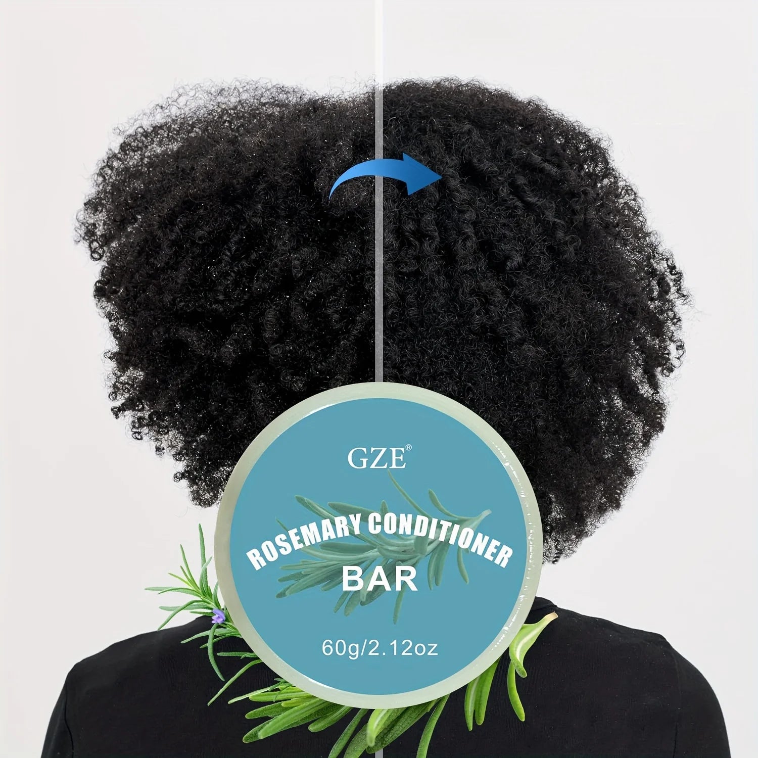 GZE ROSEMARY CONDITIONER BAR Volumizing, Conditioning Builds Full Healthy-Looking Volume in Thin, Limp, Lifeless Hair Qme