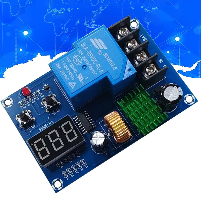 6V-60V Battery Charger Automatic Charging Controller Module Protection Board Relay Switch. Qme