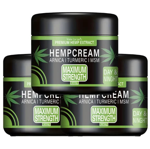 Premium Hemp Extract Cream with Arnica, Turmeric & MSM for Soothing Skin Relief, Nourishing & Moisturizing. Qme army green 50g