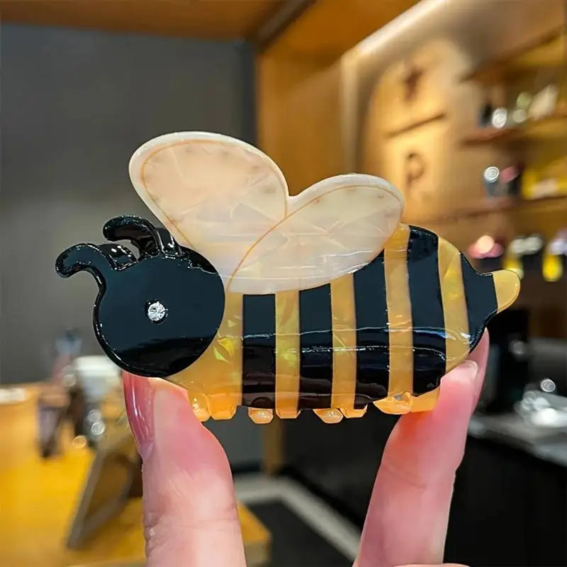 Cartoon Hair Claw Women Cute Bee Ball Shape Shark Gripper Creative Qme Default Title