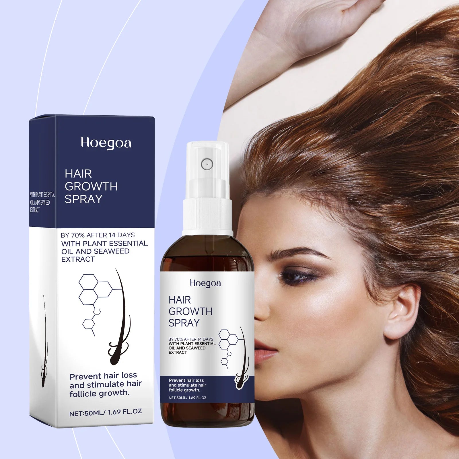 Anti Hair Loss Spray Nourish Scalp Reduce Frizz Improve Sparse Prevent Baldness Thick Hair Growth Oil Damaged Hair Repair Serum Qme