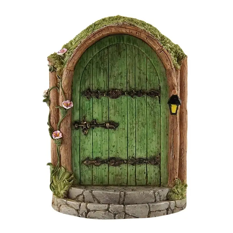 Mini Home Garden Doors Ornaments Elf Fairy Door Miniature House Decor Qme 10